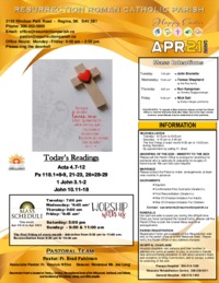 April 21 2024 Bulletin and Inserts