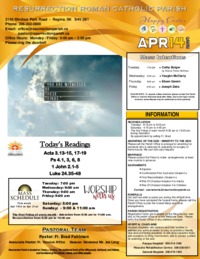 April 14 2024 Bulletin and Inserts